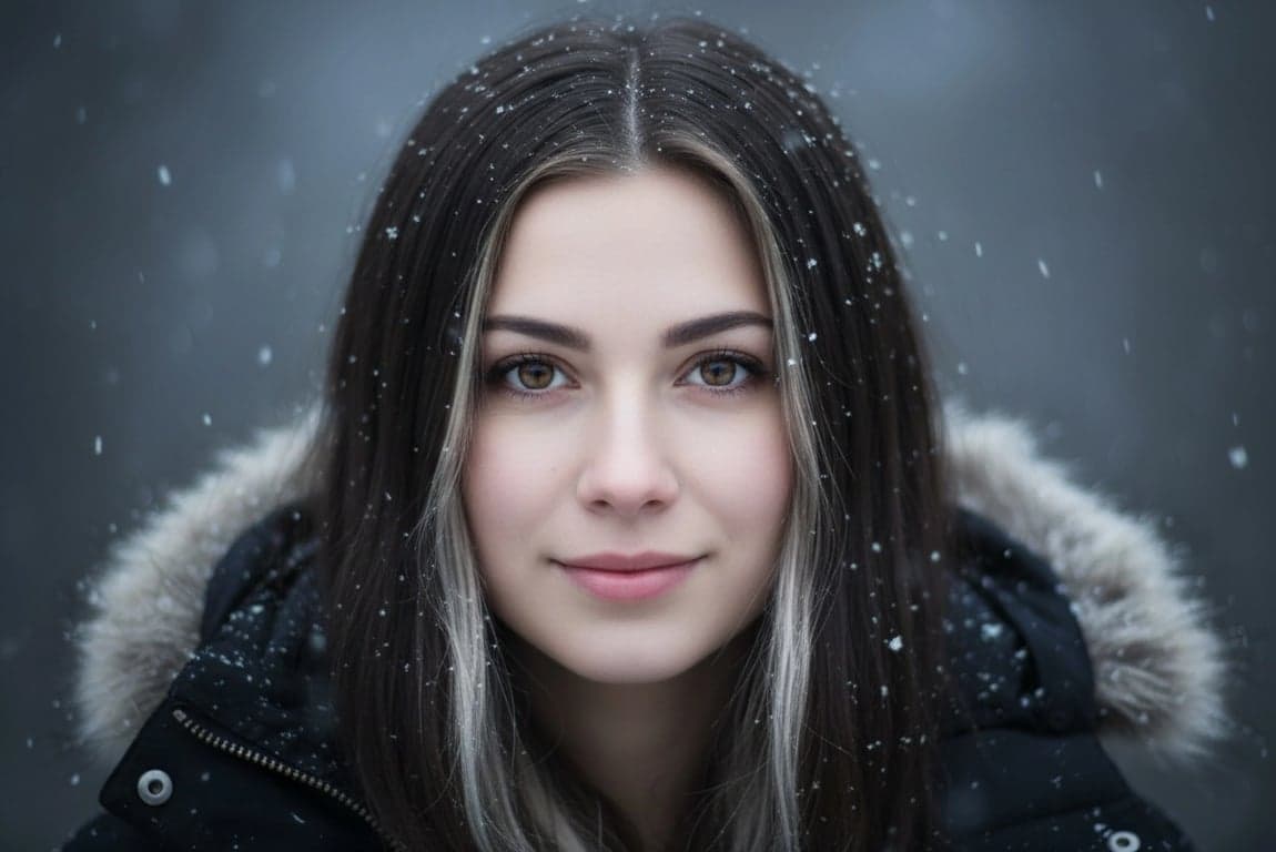 ai pet to human after – a woman inspired by the Border Collie’s black-and-white coat and intelligent expression