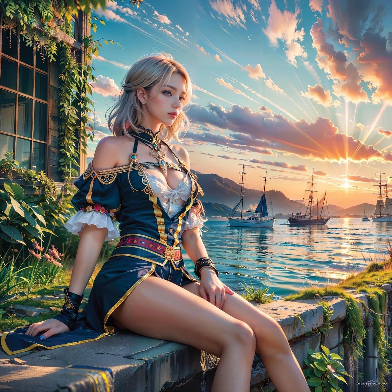 AI cartoon to realistic filter after transformation - fashion cartoon portrait enhanced with real-life styling