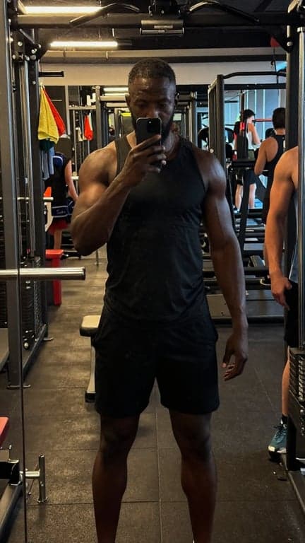 Convert the man into an athlet...