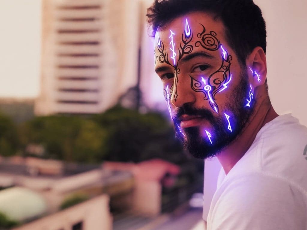 ai-demon-filter after pic - shadow mark demon style with glowing sigils and dark tones